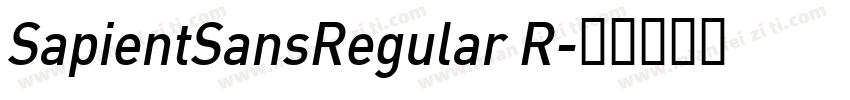 SapientSansRegular R字体转换